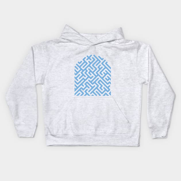 Fingerprint maze Kids Hoodie by RNko